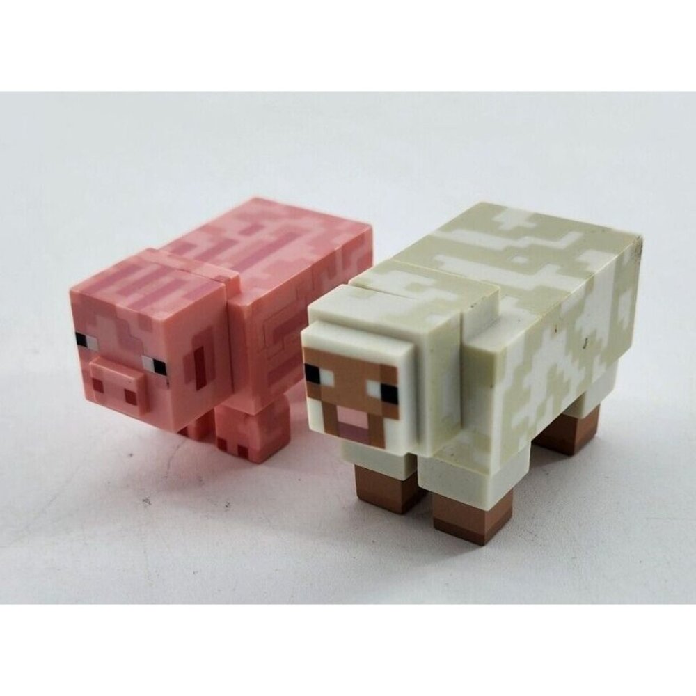Minecraft‎ Sheep & Pig Plastic Small Action Figures Toys Jazwares Mojang